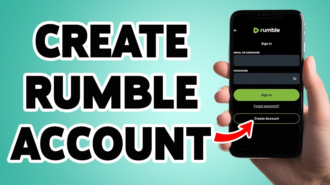 Create A Rumble Account | Rumble App Account Sign Up, Registration ...