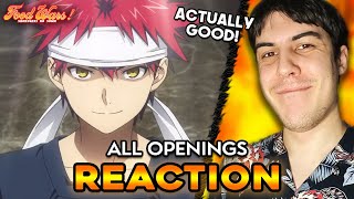 Love the Vibe! - Food Wars! (Shokugeki no Soma) | ALL OPENINGS REACTION