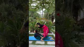 Yoga In Saree