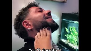 She Feeding Him With Her Hes Really A Big Fan Of Her Foot