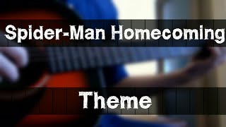 Spider-Man Homecoming - Theme Marvel Intro - Fingerstyle Guitar Cover Tab
