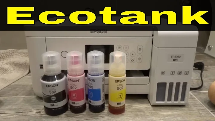 How To Refill An Epson Ecotank Printer-Tutorial For A Supertank Printer