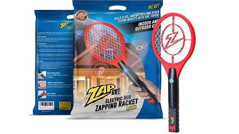 ZAP IT! Bug Zapper Rechargeable Mosquito, Fly Killer and Bug Zapper Racket - Overview
