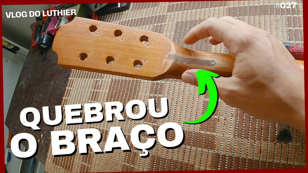 BRAÇO DO VIOLÃO QUEBRADO TEM JEITO?
