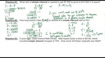 Simple Interest (8.1)