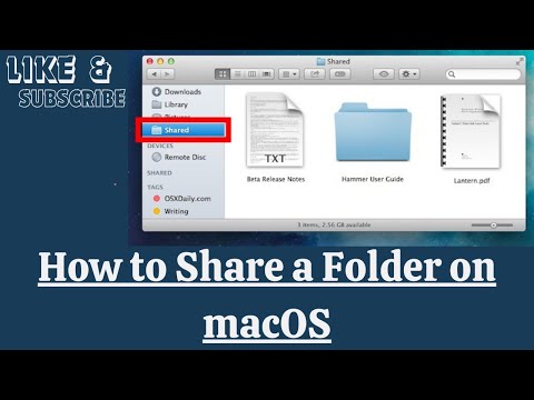 How to Share a Folder on macOS