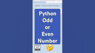 Python Program 1: Even or Odd Number 🤔 #python ##coding ##shorts #telugu
