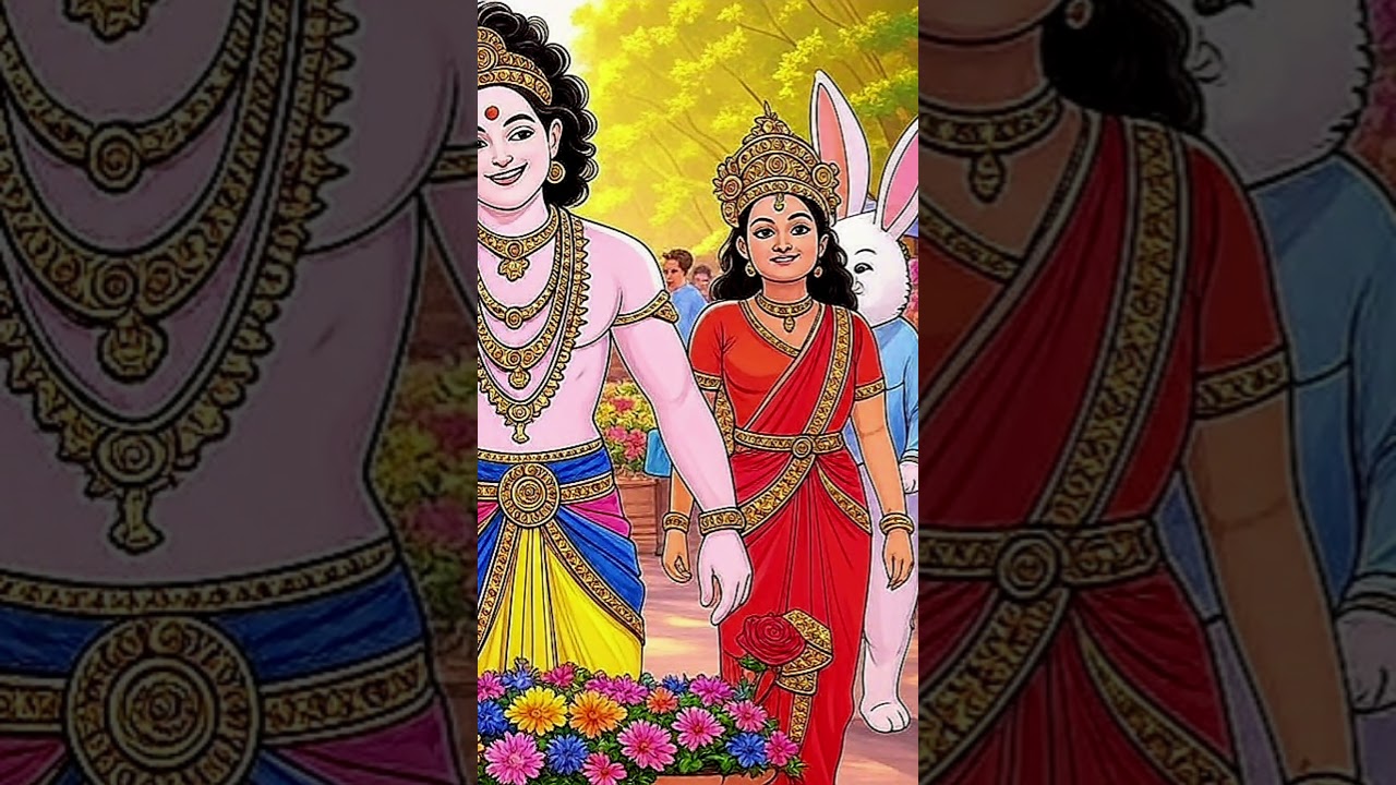 Divine Day  Spring In NYC Radhe🌸Krishna                                  made with Grok 3 Beta