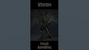 Venom Mage ArmWing 360 #character #rogerkint #3d #animation #gaming #unity #unreal #venom