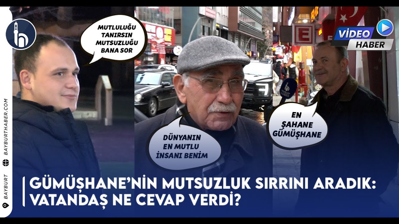 Gümüşhane’nin Mutsuzluk Sırrını Aradık: Vatandaş Ne Cevap Verdi? | #Bayburthaber