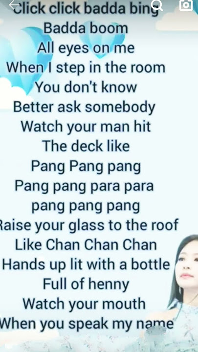 boombhaya rap lyrics #jennie #blackpinksongs #kpop #lisa #blackpink #btsarmy