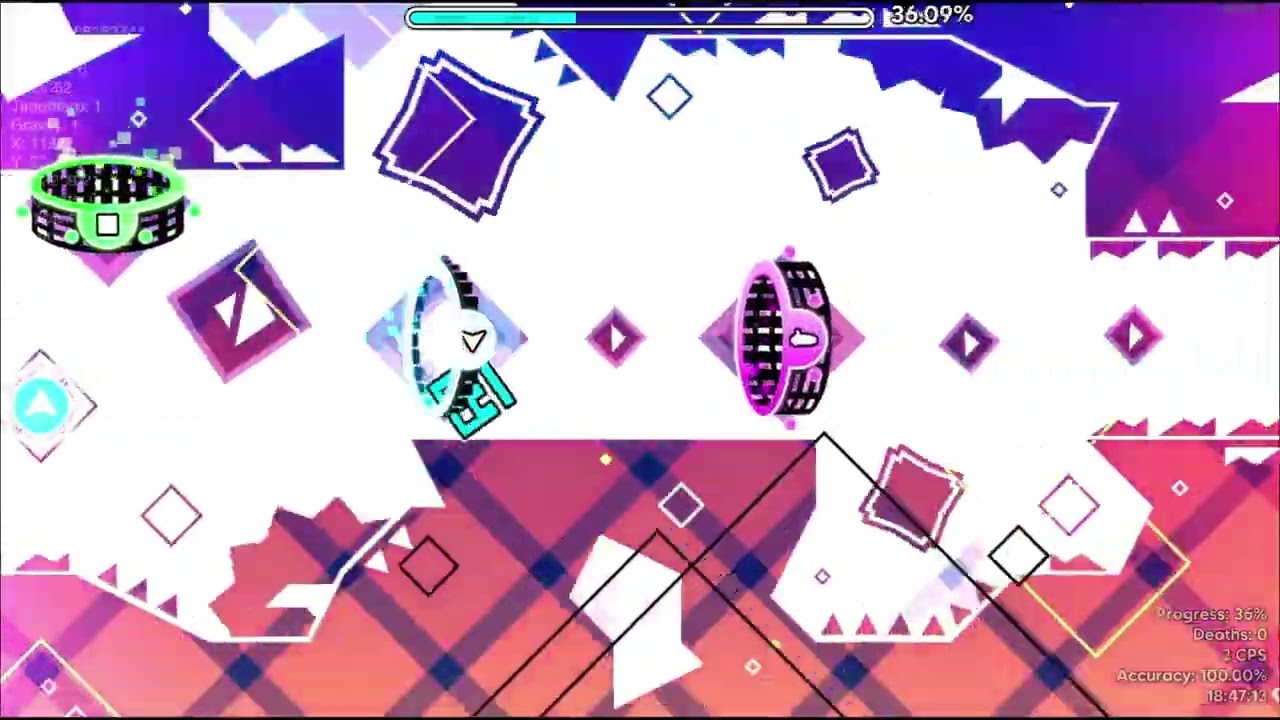 A really fun demon level with good gameplay (Shreyas by Werewolf GD 18th demon)