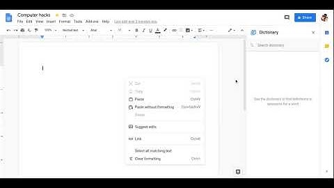 How to search on the dictionary using docs