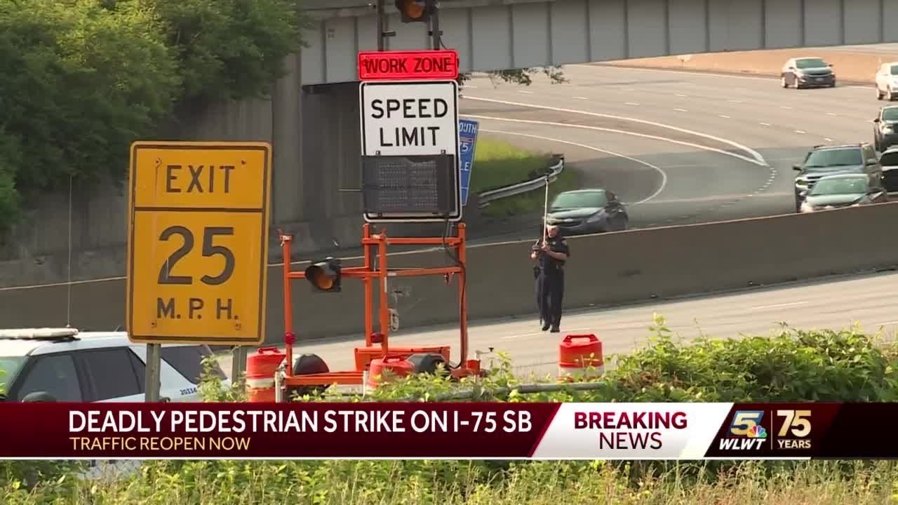 Police: Pedestrian dies after being struck by vehicle along I-75 - YouTube