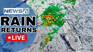 🔴NEWS 6 WEATHER LIVE AT 9:30 | Rain Chances On The Rise In Florida