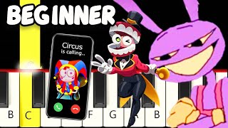 10 Amazing Digital Circus Tunes TADC  Very Easy and Slow Piano Tutorial  Beginner