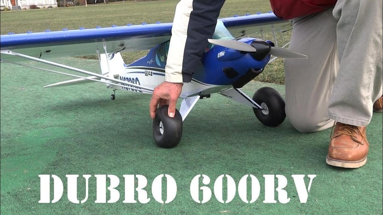 Carbon Z Cub trying inflatable Dubro tires