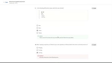 End of course graded assessment (Version Control System)