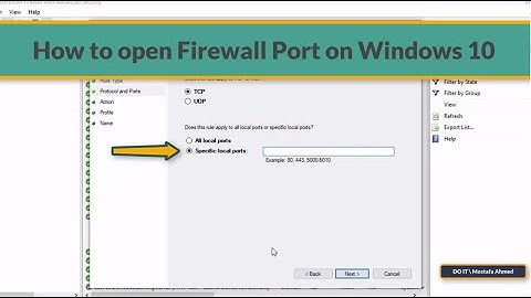 How to Open or Close Firewall Ports on Windows 10
