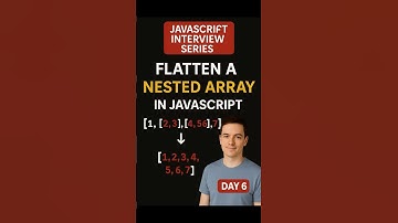 Flatten Nested Arrays in JavaScript FAST! 🚀 | Interview Prep Day 6