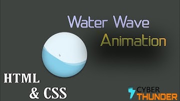 Water Wave Animation | HTML & CSS | Cyber Thunder