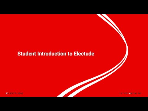 Student introduction to Electude.