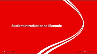 Student introduction to Electude.