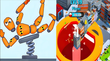 🏂🏂Dancing Dummy 🆚 Hole.io- Satisfying ASMR Gameplay Showdown on Android & iOS #gaming #ios #games