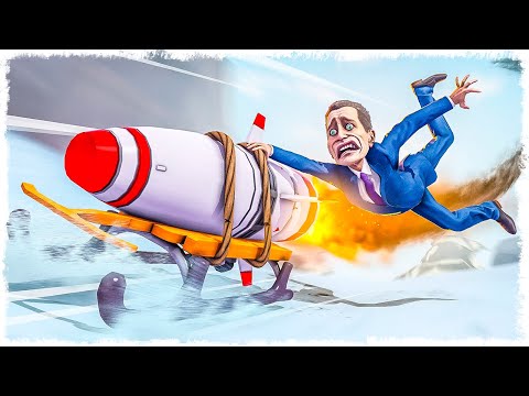 видео: ПРИВЯЗАЛ РАКЕТУ К САНКАМ В GARRY'S MOD!!!