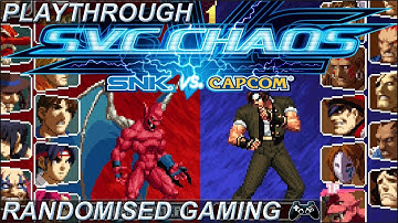 SNK vs Capcom SVC Chaos Arcade Playthrough Red Arremer 1CC no loss & Gallery on PlayStation 4 [4K]