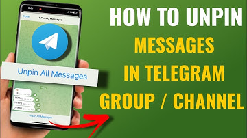 How To Unpin Messages In Telegram Group / Channel | English