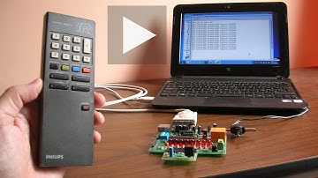 Control remoto infrarrojo Philips protocolo RC-5, RC5, para microcontrolador Bolt 18F2550