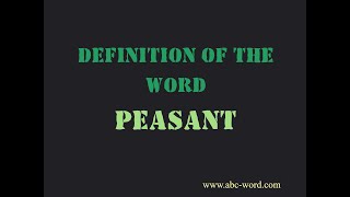 Definition of the word \