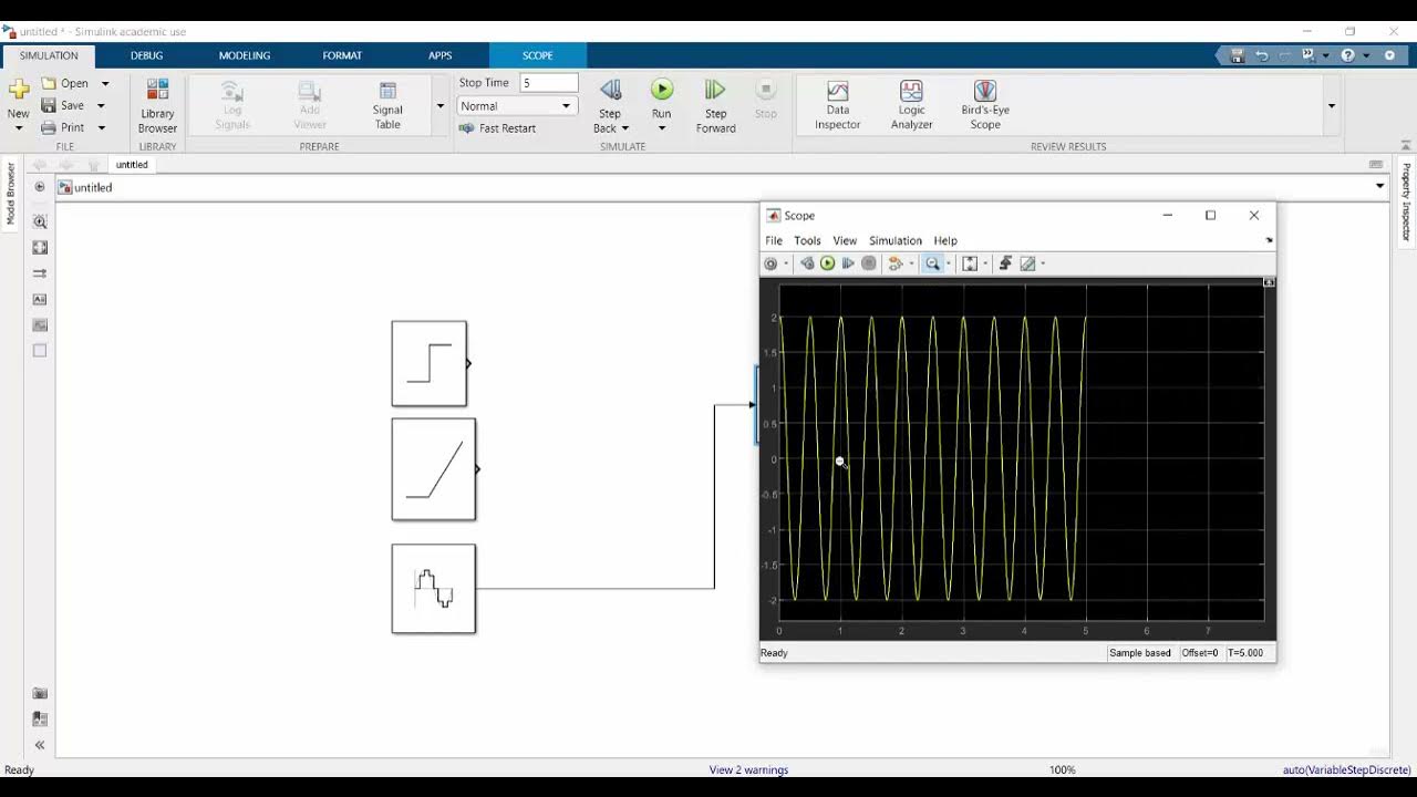 วิธีใช้พื้นฐาน matlab simulink YouTube