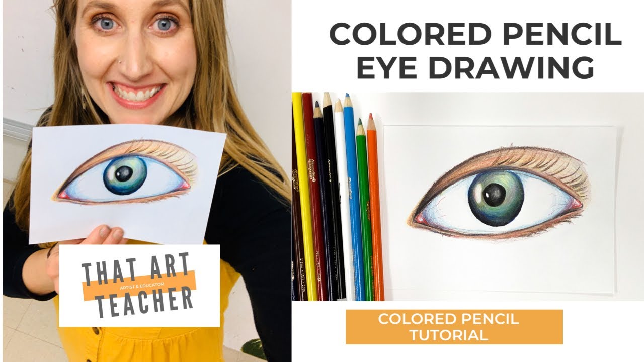 How to Draw a Realistic Eye  Easy Art Tutorial - THAT ART TEACHER