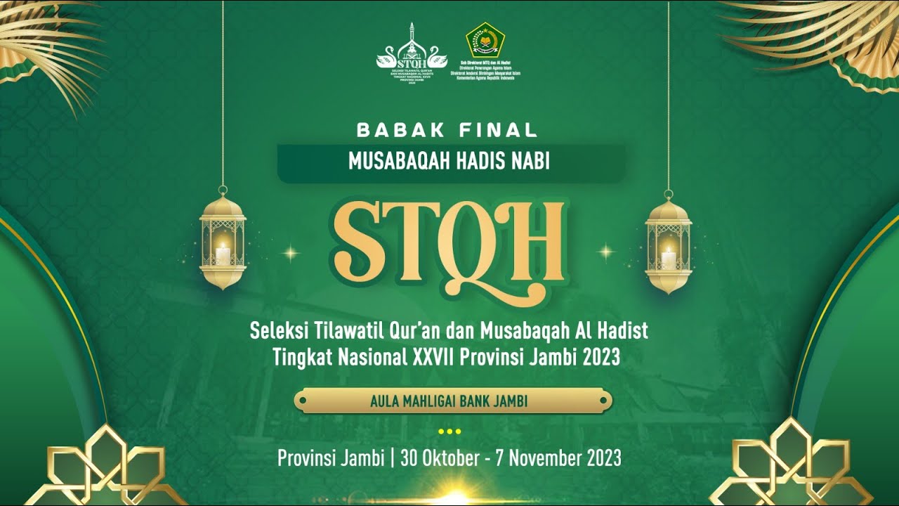 🔴LIVE!! BABAK FINAL || Musabaqah Hadis Gol. 100 Hadis dengan Sanad dan Gol. 500 Hadis tanpa Sanad