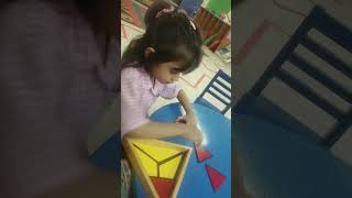 Montessori material Contractive Triangle box 3 #viralvideo #viral #videoshort #love