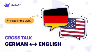German ⇿ English Crosstalk: How much can you understand