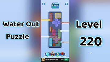 Water Out Puzzle Level 220 Walkthrough 💧 | Step-by-Step Guide | Mini Boss