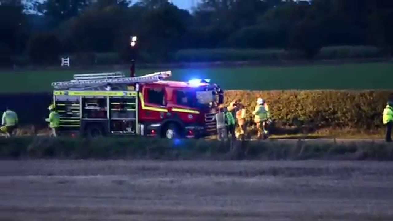 Serious RTA at Stanfield Road, Wymondham.