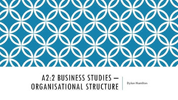 A2:2 Business Studies - Organisational Structure