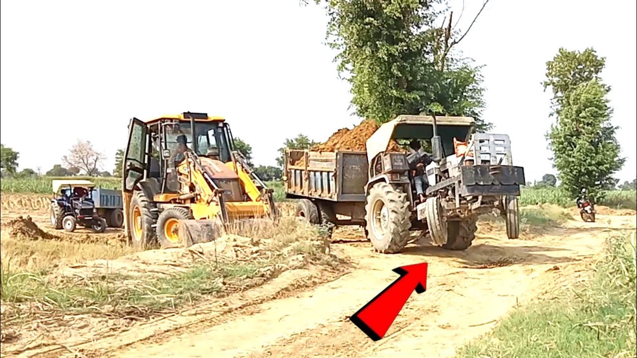 New sonalika tractor ki video and JCB machine mitti loading video in