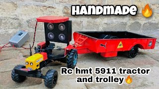 Hmt tractor full modified and trolly /Remote control tractor/Tractor full modified