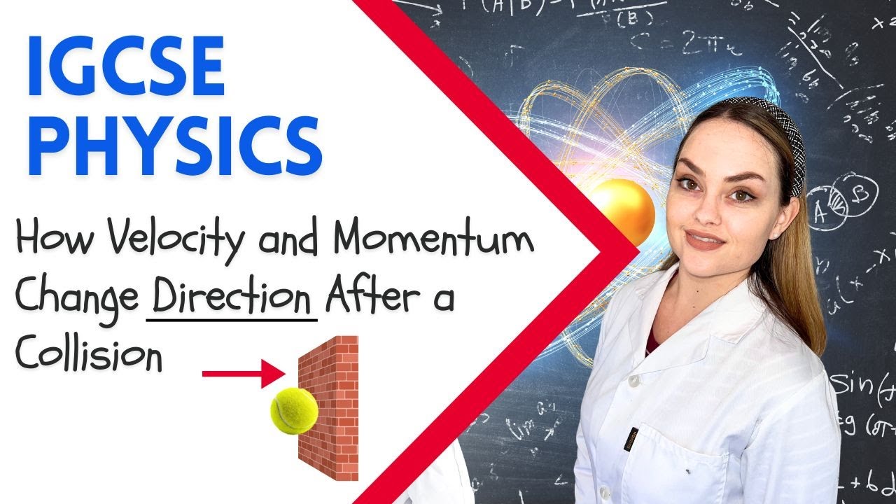 Объяснение импульса в физике IGCSE | Почему импульс становится отрицательным после отскока