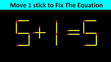 Improve IQ - Fix The Equation - To improve concentration - Brilliant Matchstick Puzzles