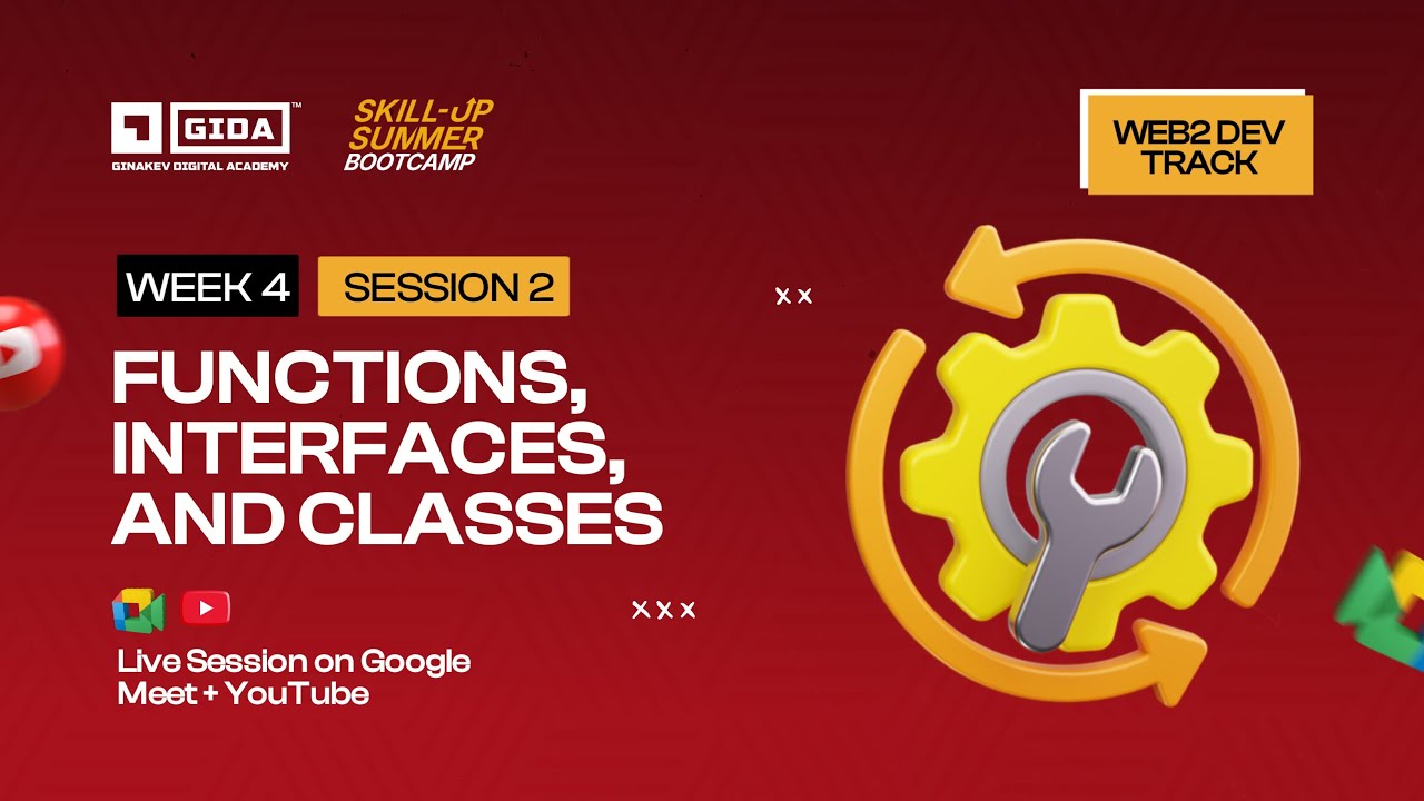 Week 4 Session 2: Interfaces, Functions and Classes - YouTube
