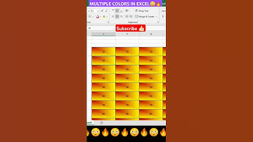 Excel #colors #excel #shorts #microsoft #exceltips #reels #yt #ytshorts #excelformula #colour #pc