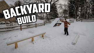 BUILDING A BACKYARD SNOWBOARDING SET-UP