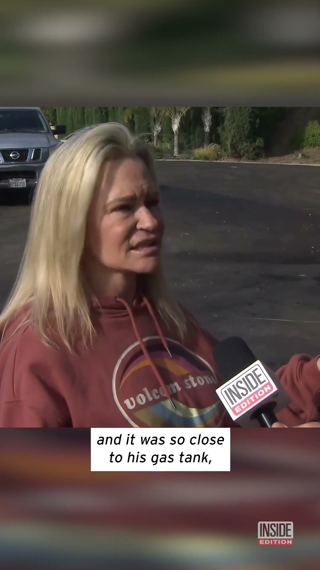 Driver Stops Flaming Garbage Truck From Hitting Houses #shorts