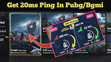 🔥New Tricks Get Only 20ms Ping In Pubg/Bgmi | Pubg Ping High Problem Solve